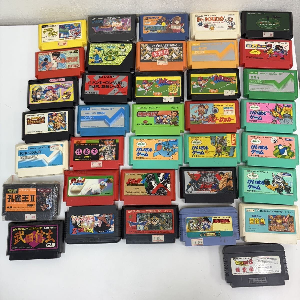 ゲームソフト 大量まとめて ファミコンソフト など